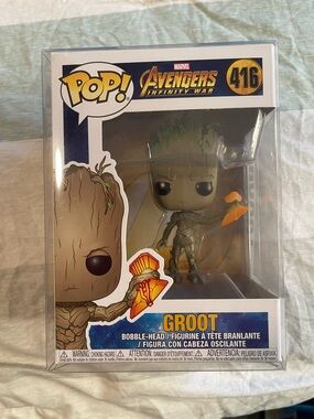 Funko Pop! Groot Figure in Brown and Green with Orange Accent
